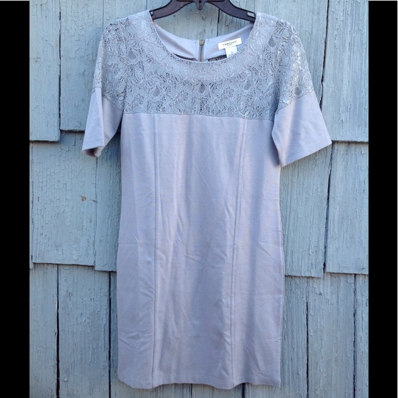 Vertigo Paris Dresses & Skirts - Vertigo Paris Sahara Short-Sleeve Lace-Top Sheath