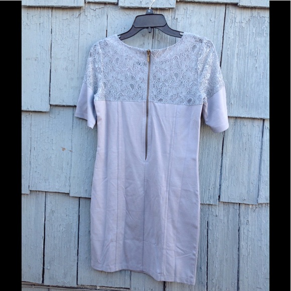 Vertigo Paris Sahara Short-Sleeve Lace-Top Sheath - Picture 2 of 4