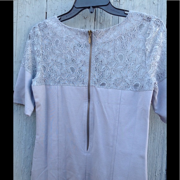 Vertigo Paris Sahara Short-Sleeve Lace-Top Sheath - Picture 3 of 4