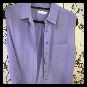 Sleeveless front tie Equipment blouse