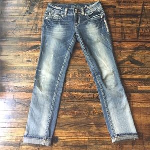 Miss Me Jean Ankle Cropped Capris