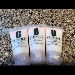 3 Clinique rinse-off foaming cleanser