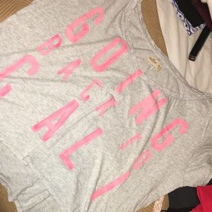 Hollister Off The Shoulder Crop Top- size says M/L