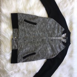 Soft black and grey speckled jacket
