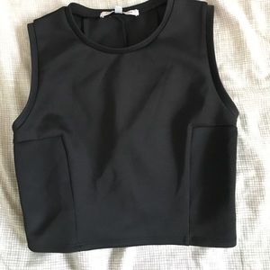 Brand new black crop top.