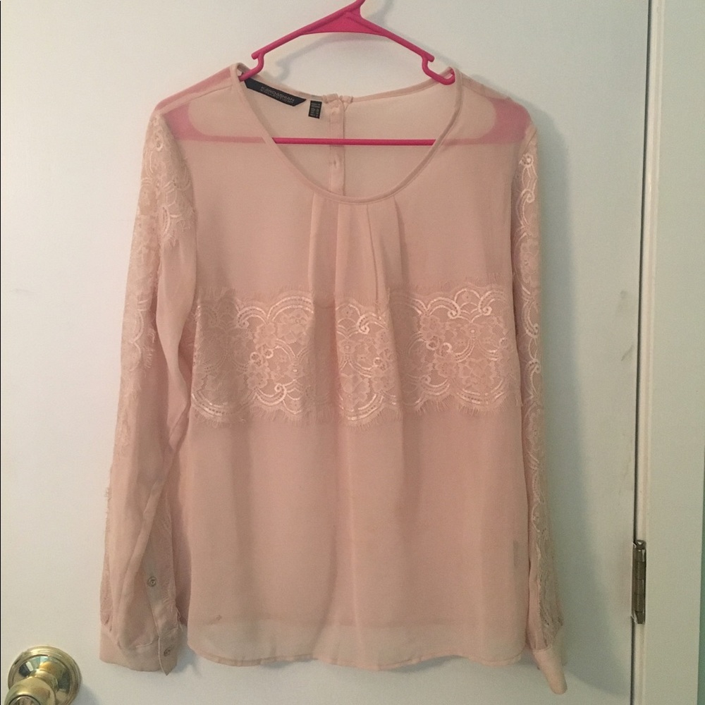 Cream colored shirt/blouse