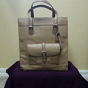 Coach Tan Snakeskin Bag