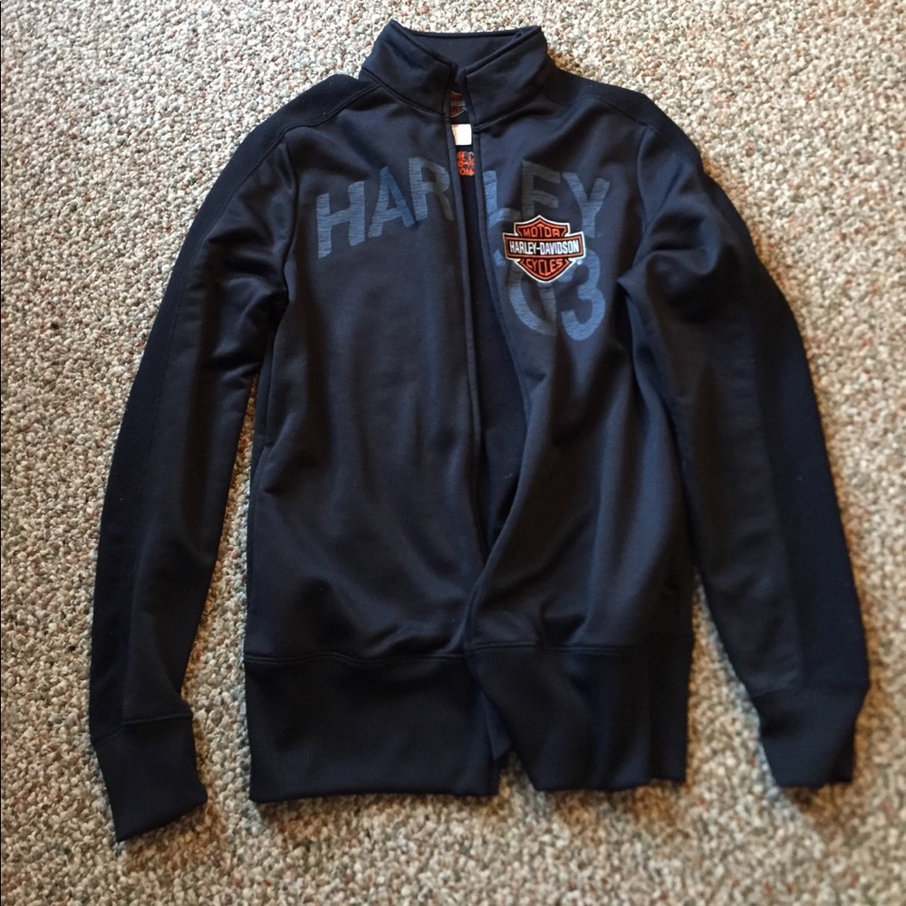 Front zip Harley Davidson sweatshirt!