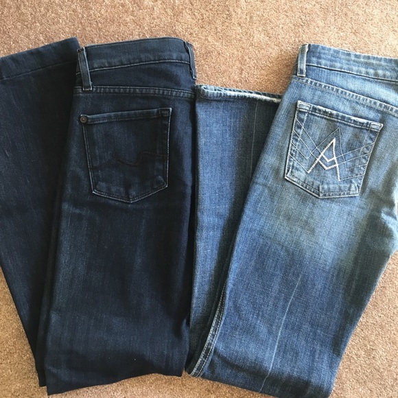 ❌❌DONATED❌❌Two 7 for all mankind jeans - Picture 1 of 5
