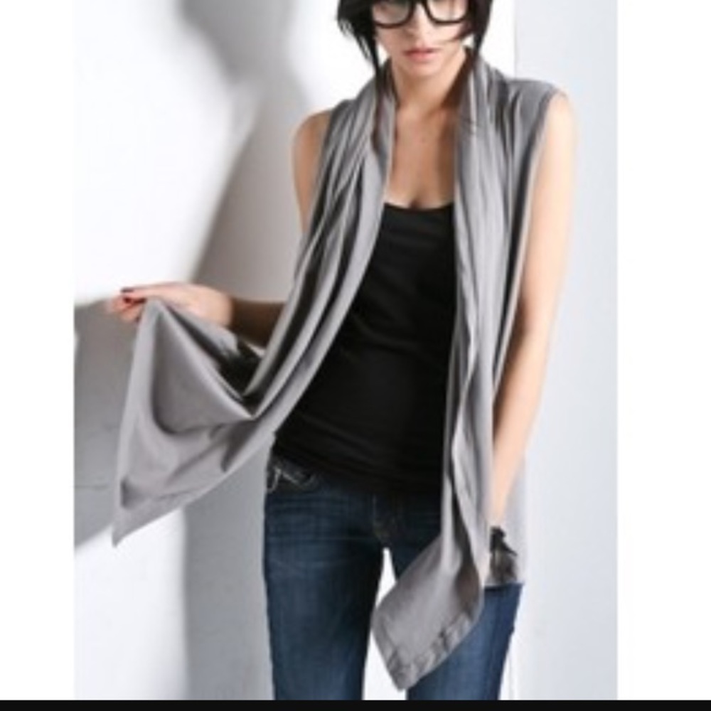 Alternative Apparel Sleeveless Cardigan