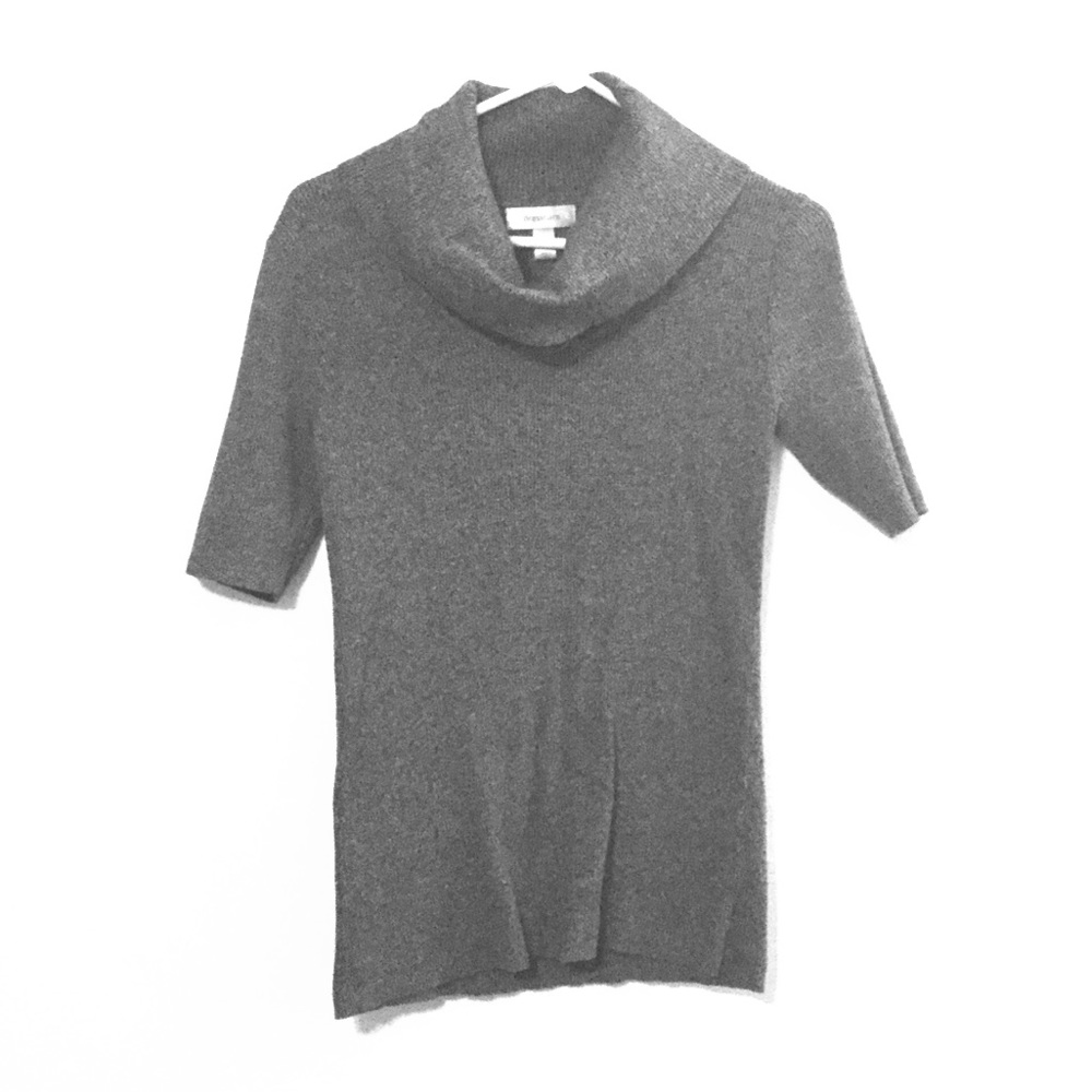 Dark Gray Cowl Neck Shirt