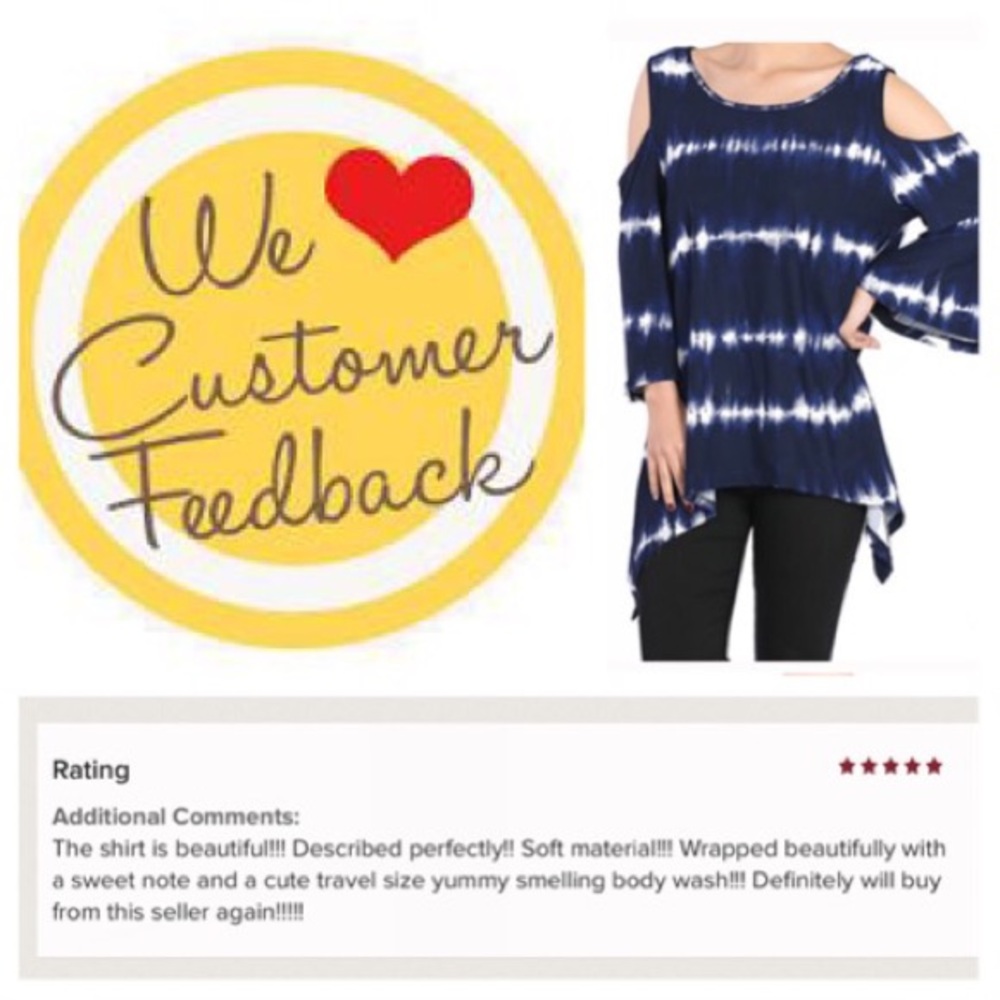 5⭐️ RATED! Cold shoulder tie dye- shark bite hem - Picture 3 of 4