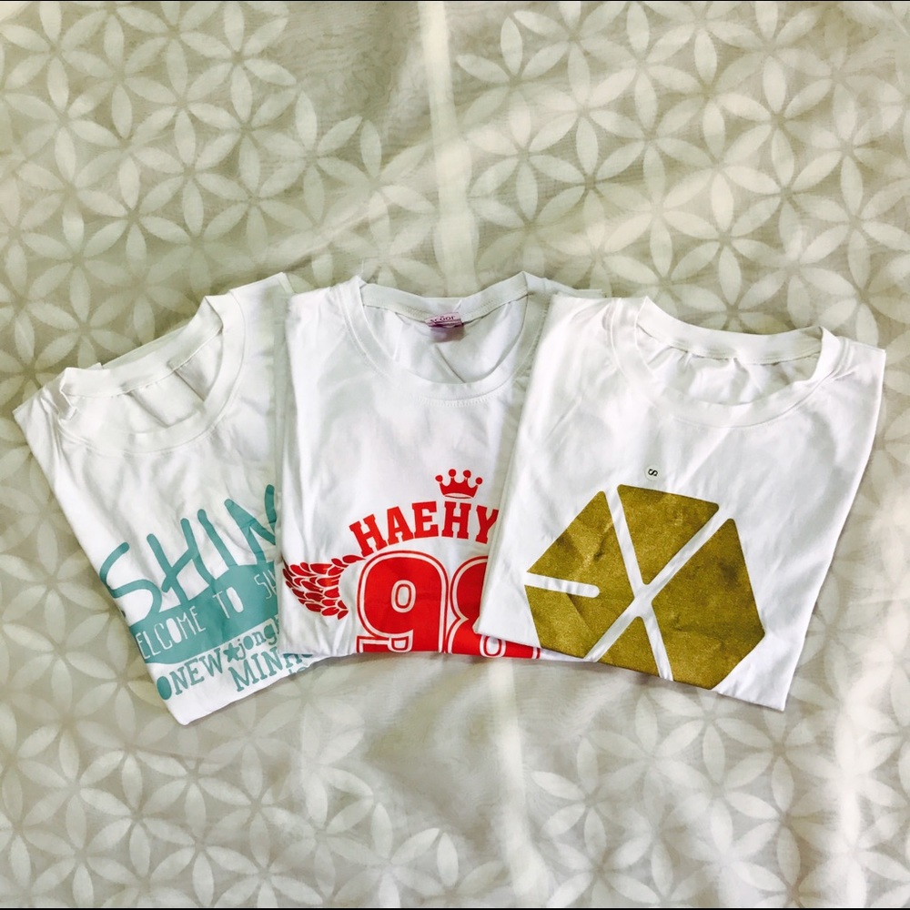 (M/S) ALL 3 EXO - SHINEE - HAEHYUK T shirts NEW