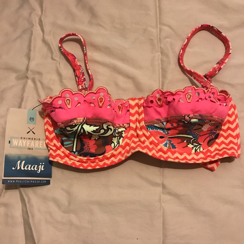 Maaji bandeau underwire bikini top