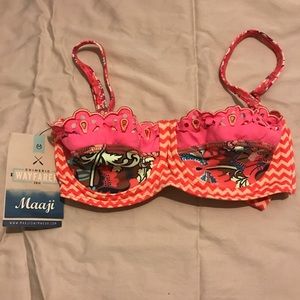 Maaji bandeau underwire bikini top