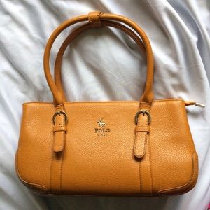 🔥SALE❗️ (firm) Polo Faux Tan Leather Purse 👜💋
