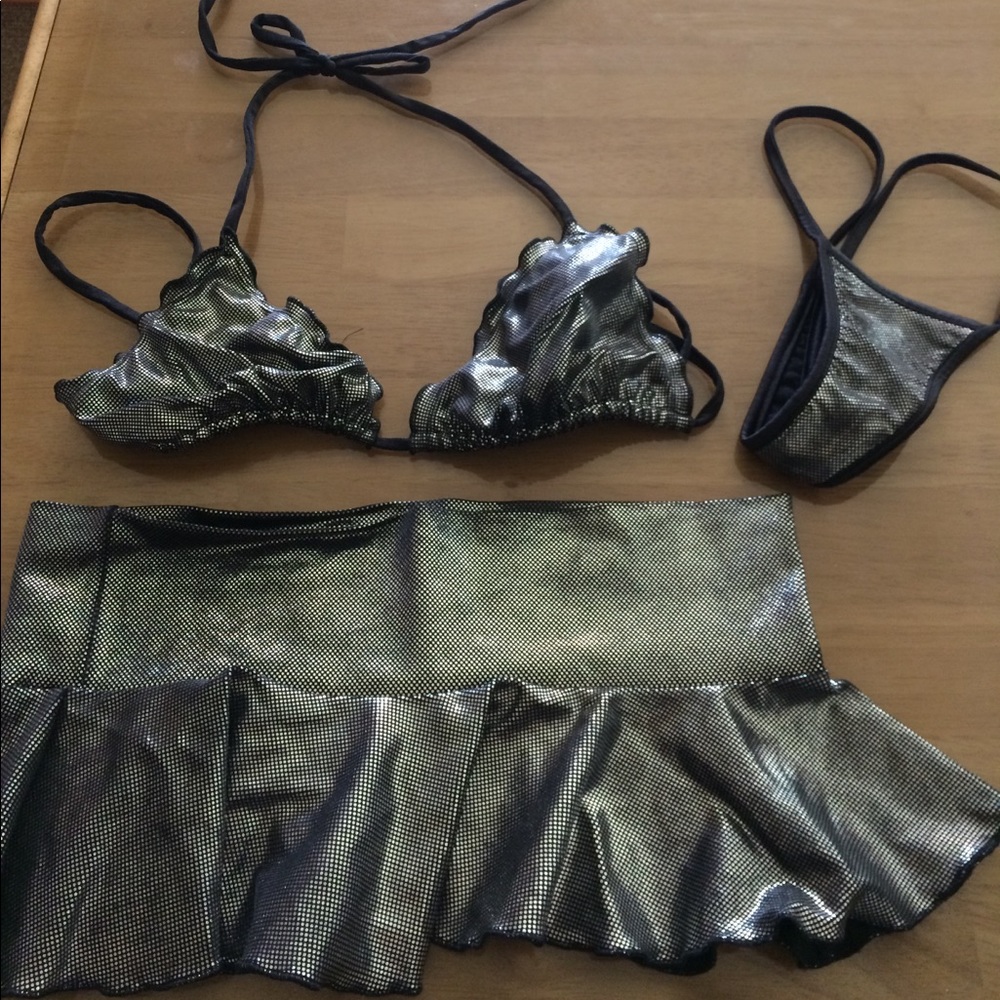 Metallic Go-Go Dancer / stripper outfit
