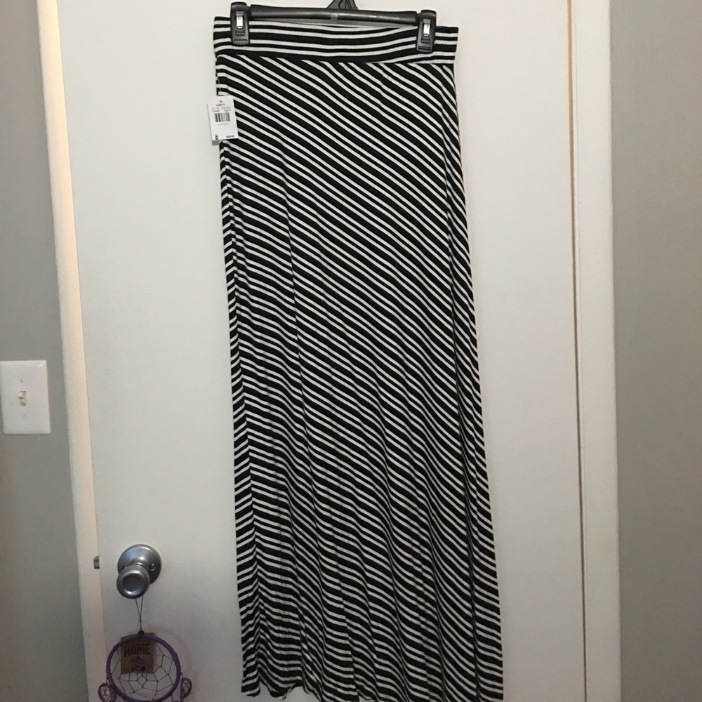 NWT! Striped Maxi Skirt!
