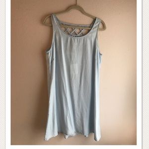 Chambray Shift Dress