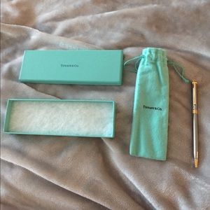 T clip ballpoint Tiffany's pen