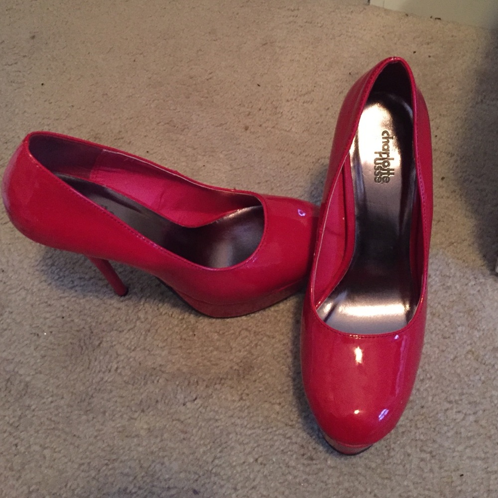 Red Charlotte Russe heels, in great condition
