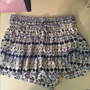 Ella moss patterned shorts