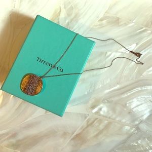 Tiffany round pendant necklace