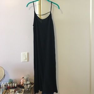 Black midi dress