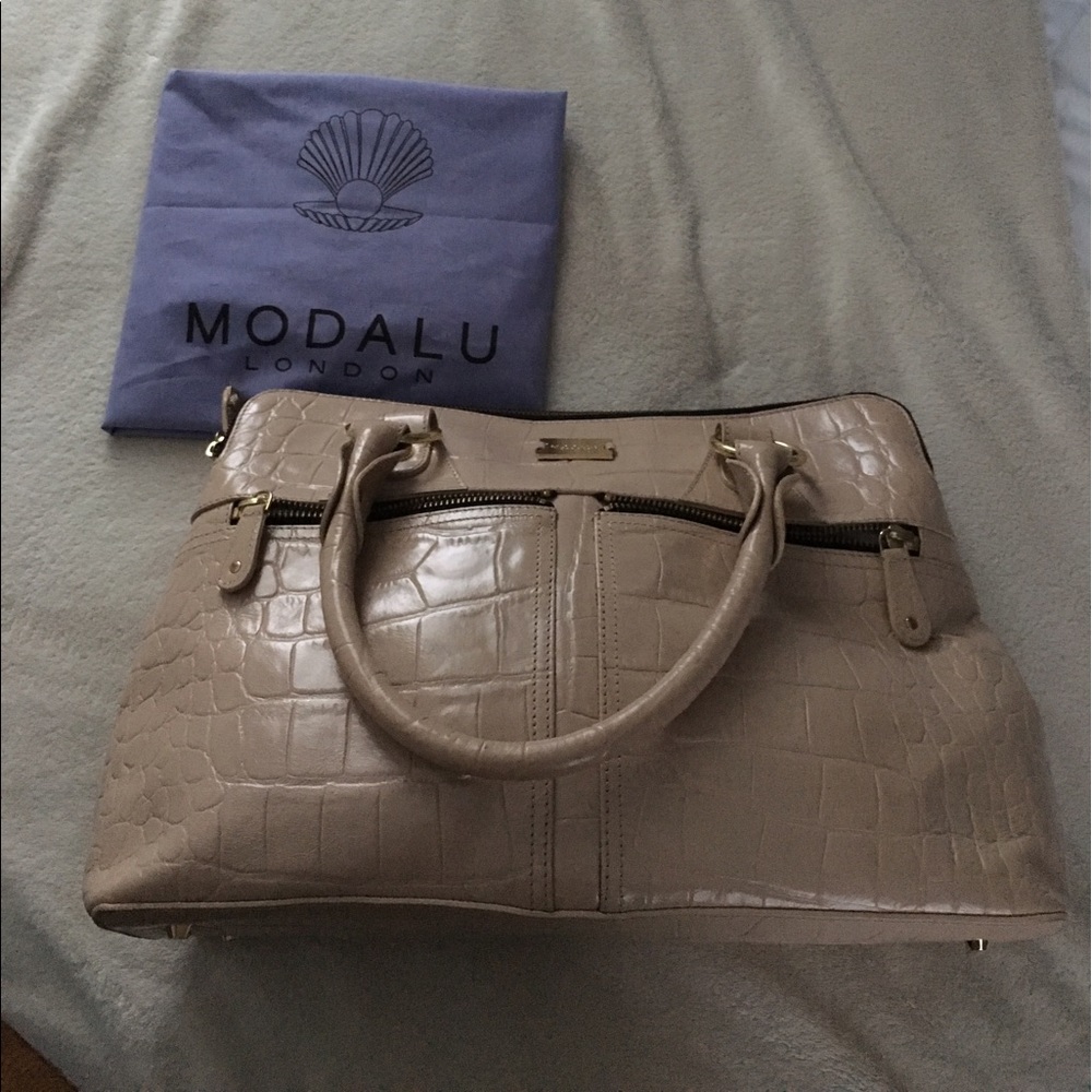 Authentic cream colored Modalu handbag