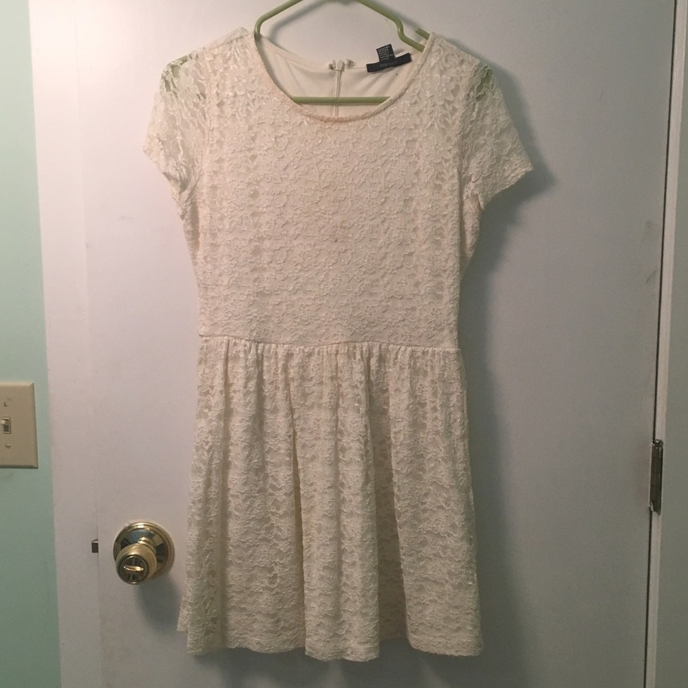 White lace dress