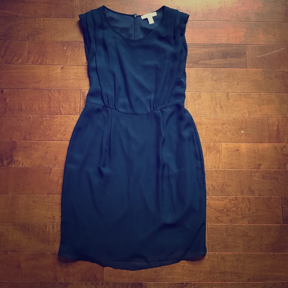 Navy sleeveless dress