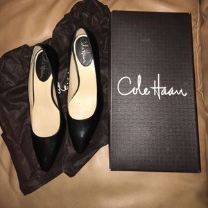 Cole Haan Air Miranda mid heel pumps.