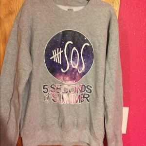 Grey 5SOS crew neck