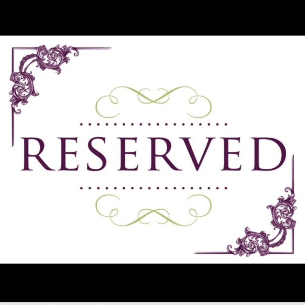 ❌RESERVED❌please do not purchase unless tagged