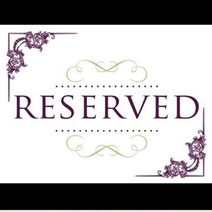 ❌RESERVED❌please do not purchase unless tagged