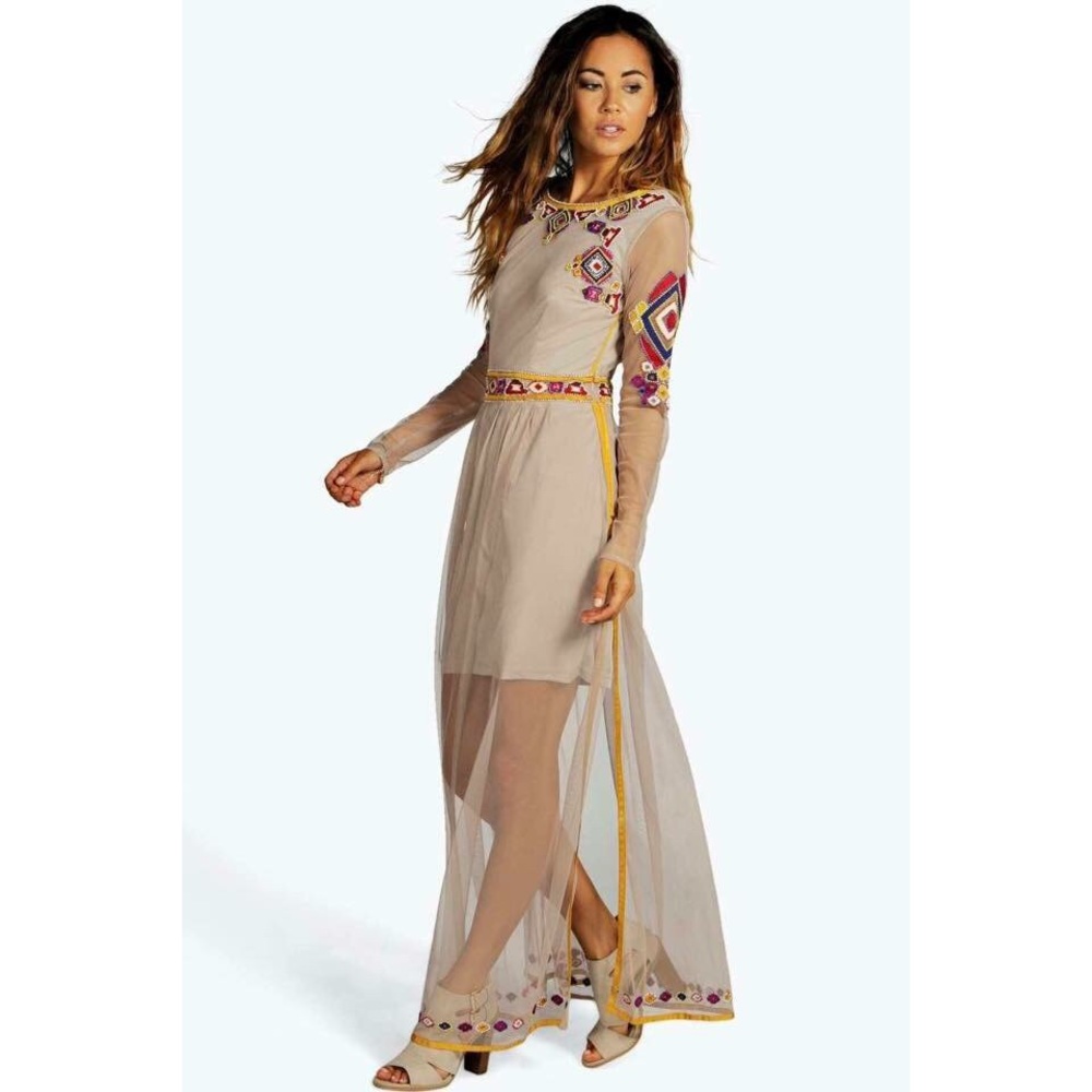 Beaded Maxi Dress