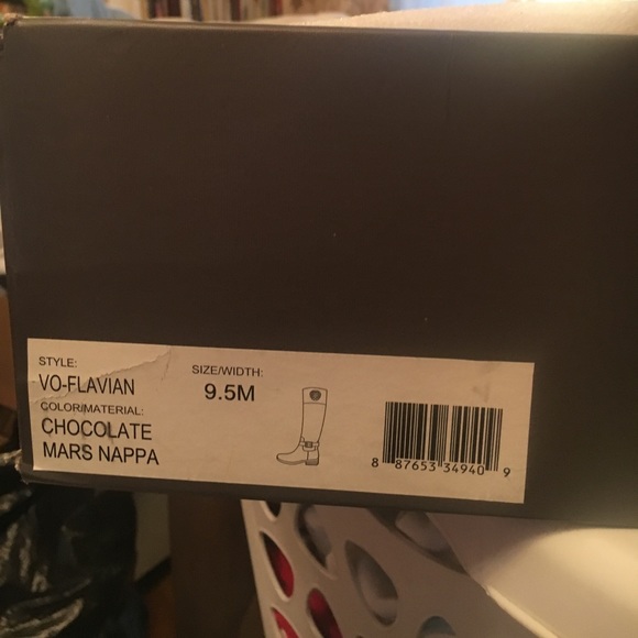 Vince Camuto Riding Boots deep brown leather NIB - Picture 2 of 3