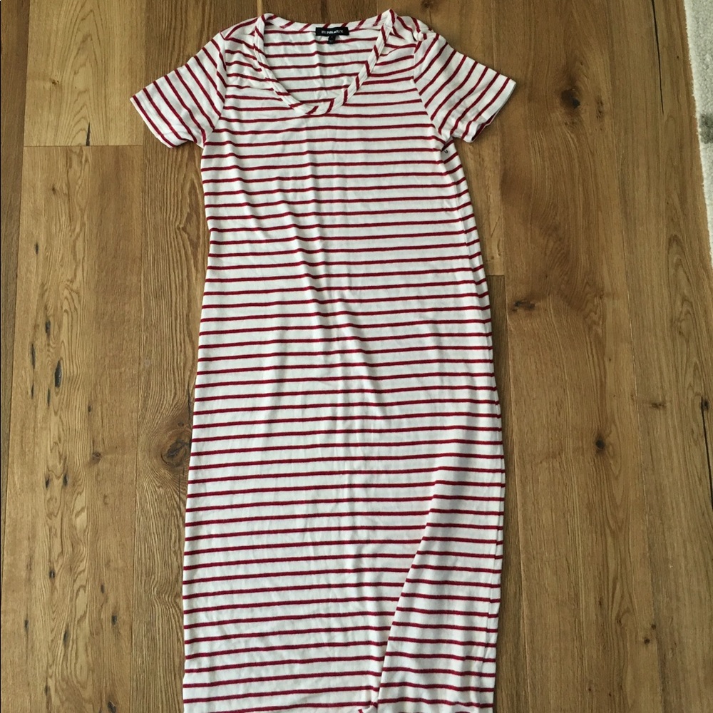 Hye Park and Lune Capella Stripe Dress 1 red