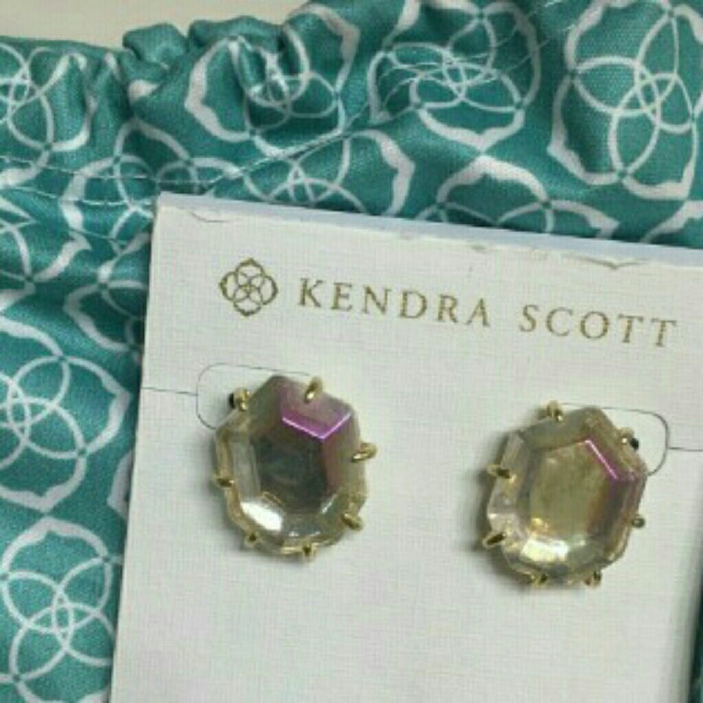Kendra Scott clear iridescent morgans