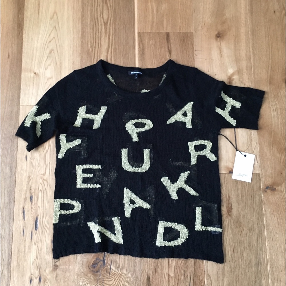 Hye Park and Lune top gold black size small or 3