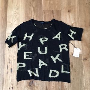 Hye Park and Lune top gold black size small or 3