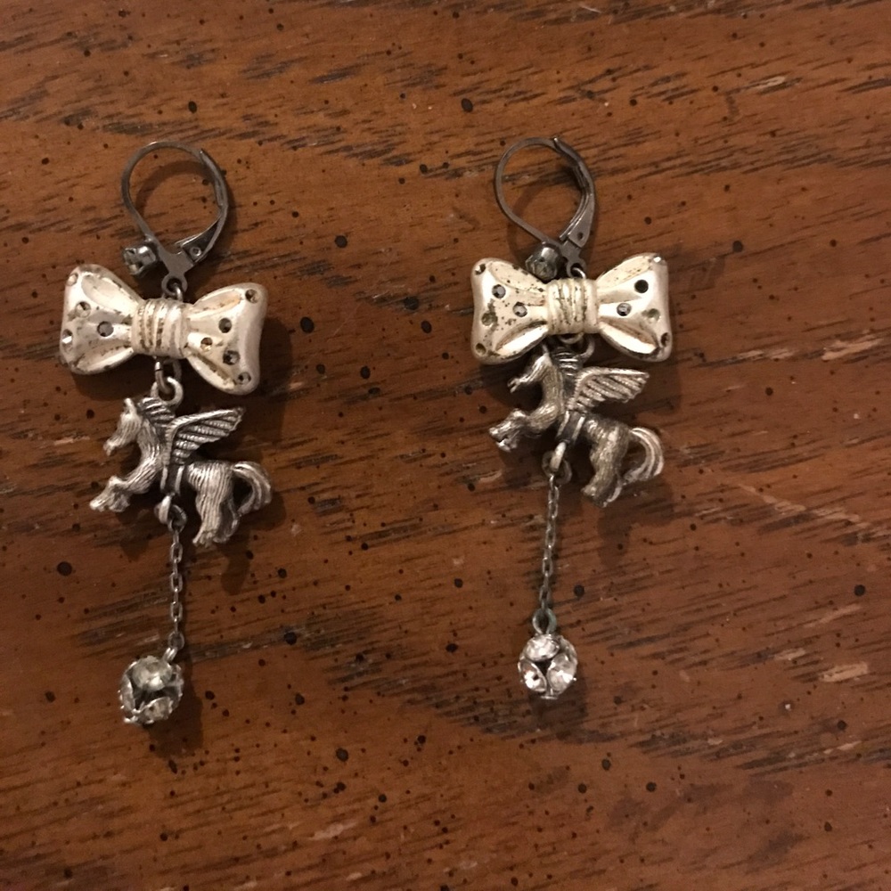 Unicorn betsey johnson earrings