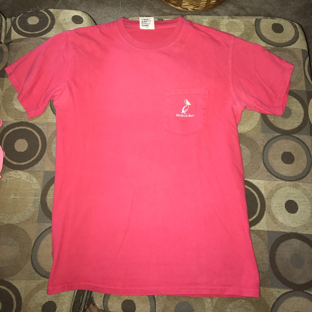 Mobile bay t shirt in salmon for men