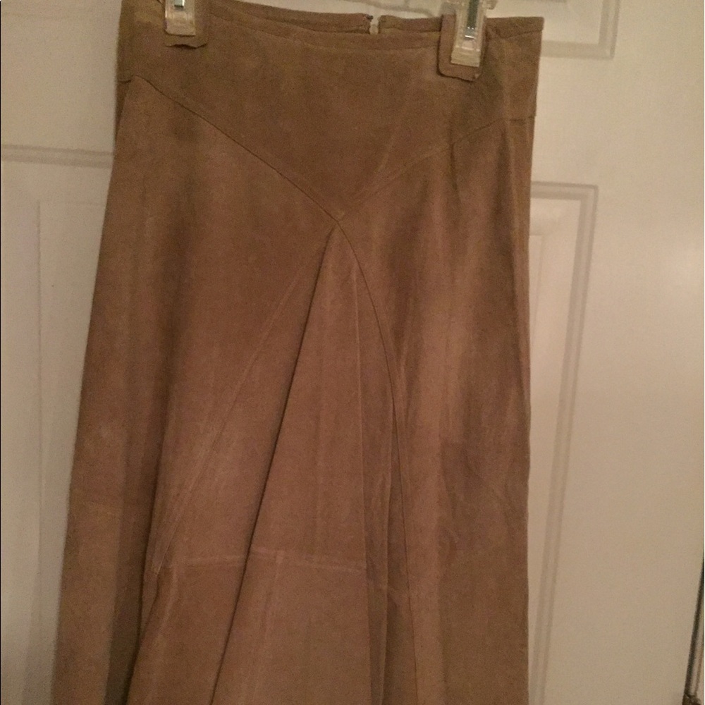 Valerie Stevens leather skirt