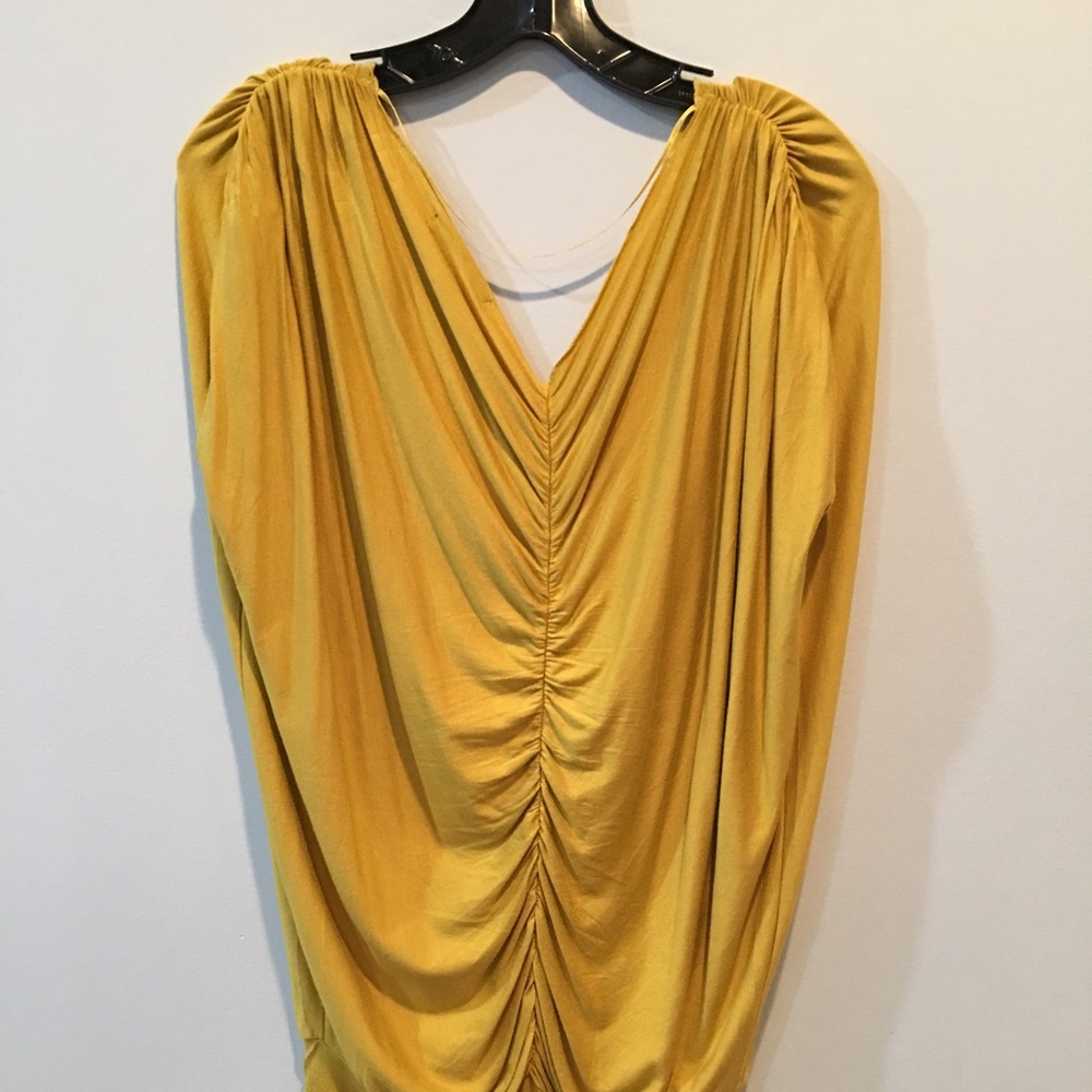 BCBG Mustard Top - Picture 3 of 5