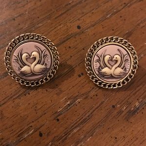 Swan betsey johnson earrings
