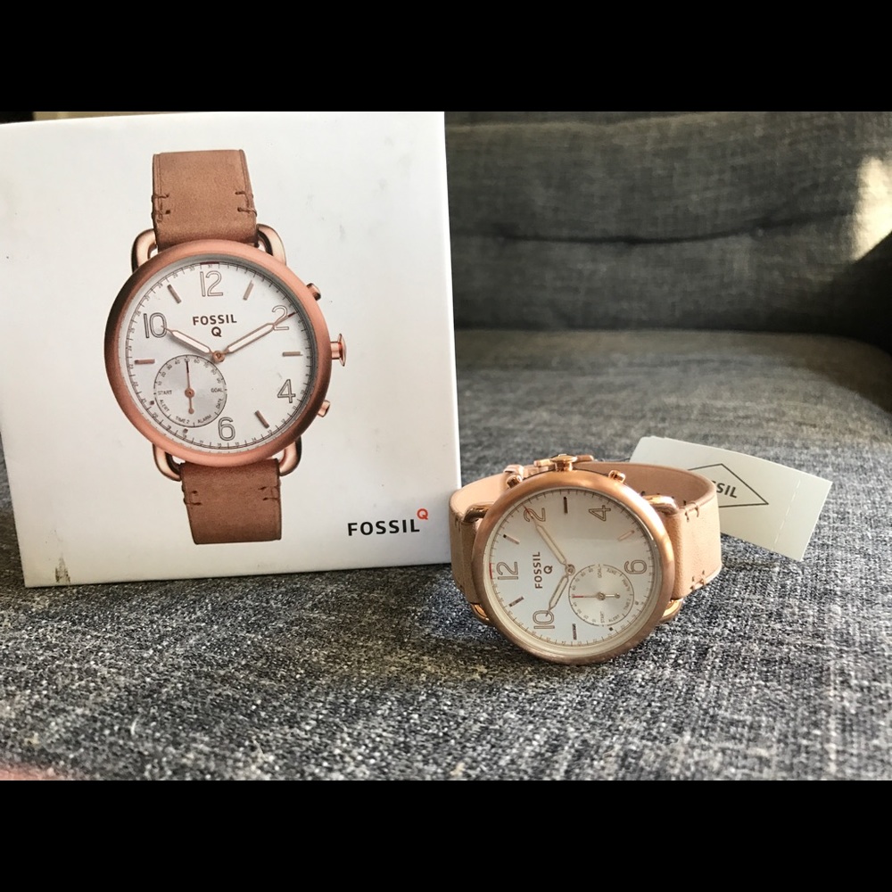 Fossil Q Tailor Gen2 Hybrid Tan Leather Smartwatch