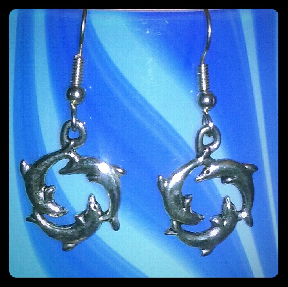 Circle of Dolphins Earrings