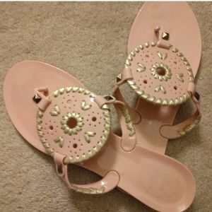 Pink Jack Rodgers Georgica Sandals