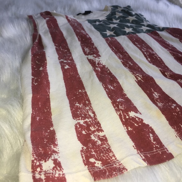 Muscle tank USA printed top - Picture 2 of 4